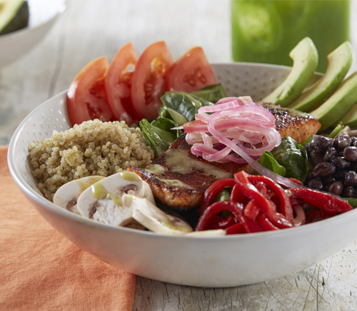 Another Broken Egg Cafe Salmon Power Bowl